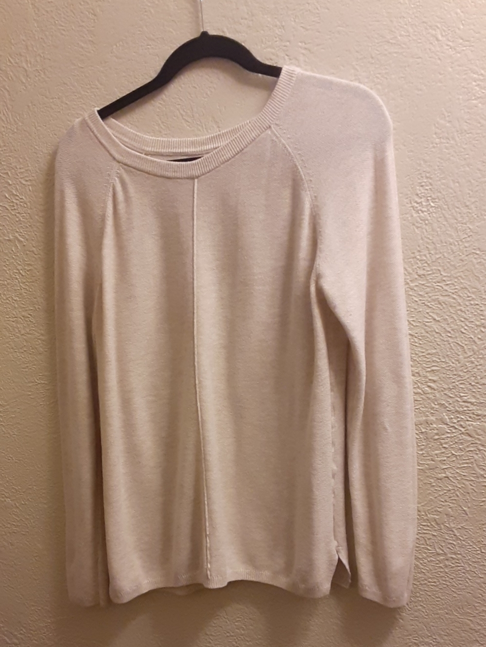 Sonoma Cream Long-Sleeve Raglan Seam Top